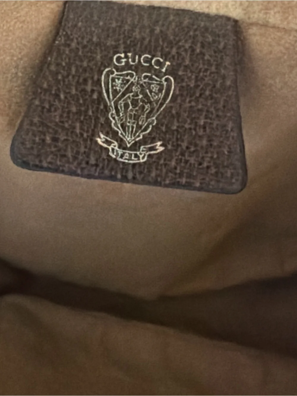 Gucci Vintage GG Supreme Half-Moon Crossbody Shoulder Bag - 67-01-4001